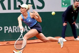 Viktorija Golubic n'a inscrit que 2 jeux dans son 2e tour à Paris KEYSTONE/EPA/CHRISTOPHE PETIT TESSON